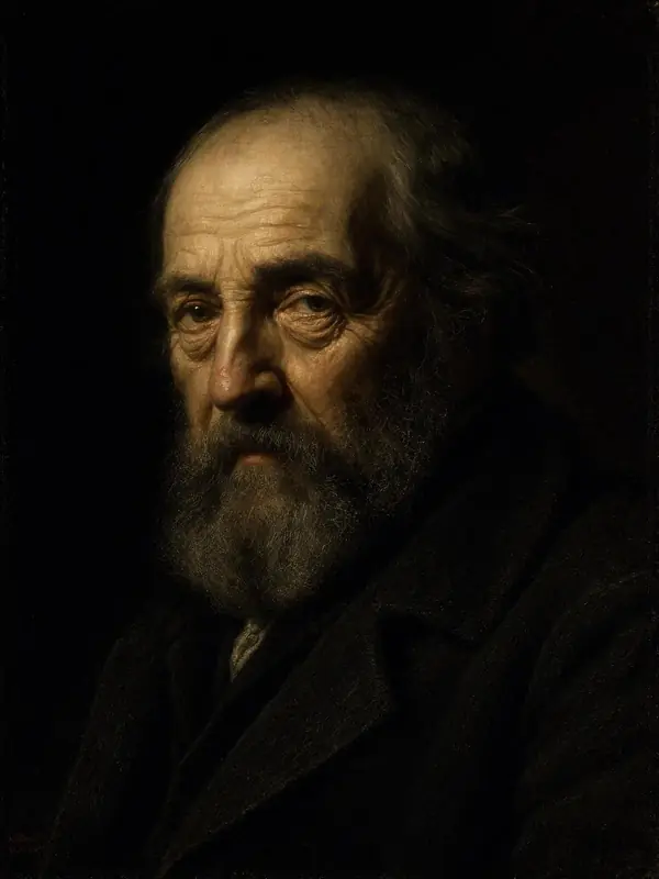 FLUX.3 Klein: Low-key portrait of an old bearded man