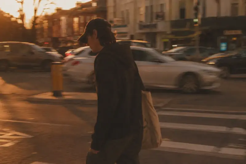Krea 2 (tier not stated): Golden-hour street photograph