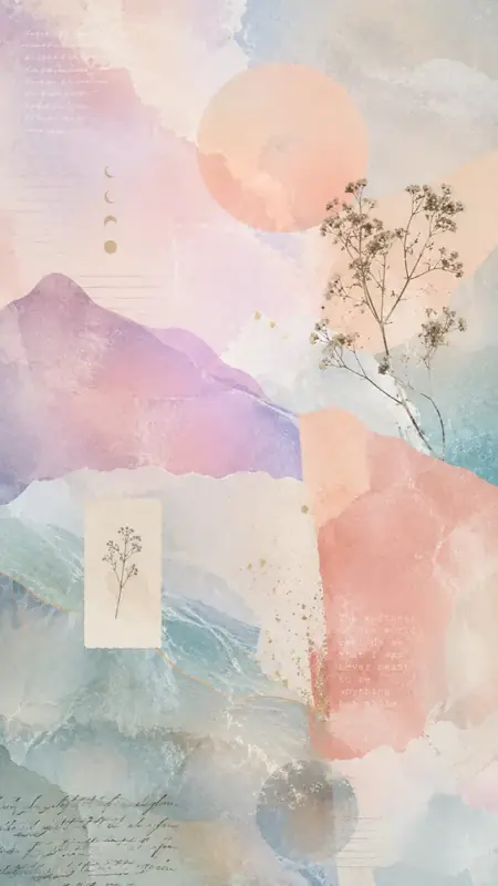 Krea 2 (tier not stated): Pastel texture collage